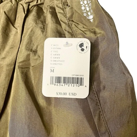 Free People NWT Medium The Way Home Shorts army free People movement - Picture 12 of 16